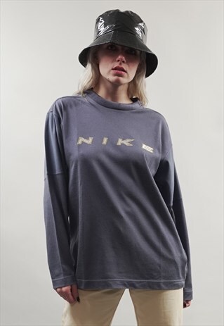 VINTAGE 90'S NIKE NAVY/ YELLOW SWEATER