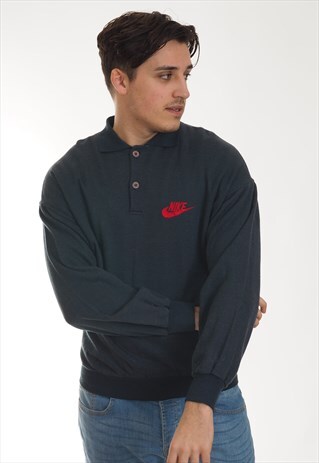 VINTAGE NIKE COLLARED SWEATSHIRT