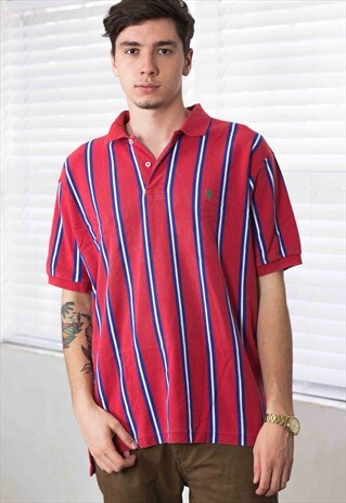 VINTAGE POLO RALPH LAUREN SHIRT LOGO 90S L 11.5