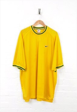 Vintage Nike Jersey Yellow XXL
