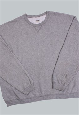 Vintage 90's Sweatshirt Grey Jerzees Plain Jumper XXLarge