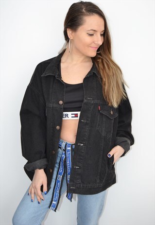 90'S LEVIS VINTAGE BLACK DENIM JACKET