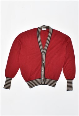 Vintage 90's Armani Cardigan Sweater Red