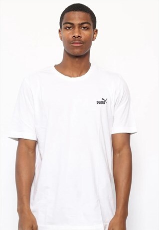 VINTAGE PUMA LOGO T-SHIRT WHITE
