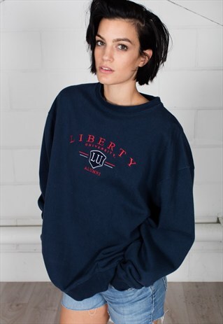 VINTAGE JANE SPORT LIBERTY UNIVERSITY UNISEX SWEATSHIRT