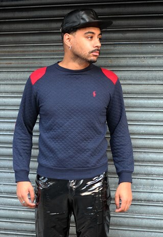 VINTAGE RALPH LAUREN LOGO NAVY SWEATSHIRT