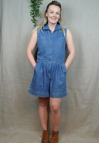 DENIM PLAYSUIT