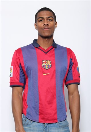 VINTAGE BARCELONA NIKE 200/01 FOOTBALL SHIRT