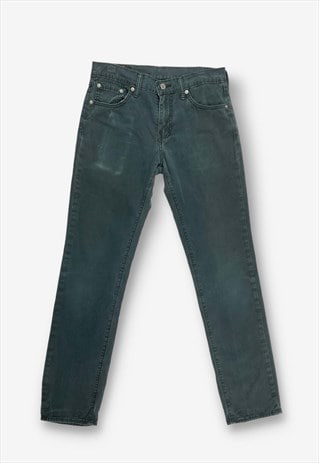 Vintage levi's 511 skinny chino trousers black w30 BV20790 