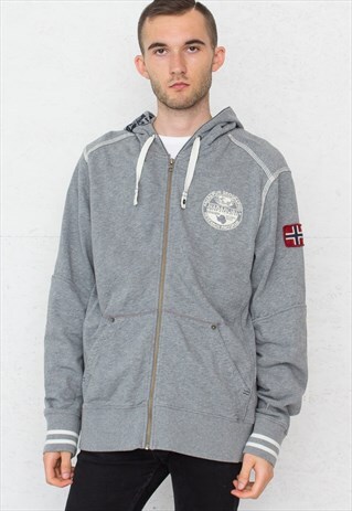 VINTAGE GREY NAPAPIJRI TRACK JACKET