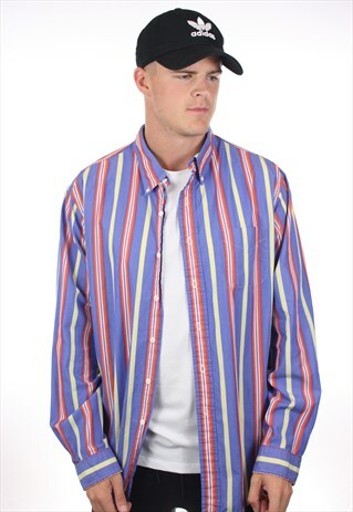 VINTAGE POLO RALPH LAUREN STRIPED LONG SLEEVE SHIRT