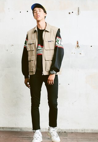 VINTAGE 90S CARGO JACKET GILET