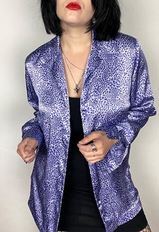 GRUNGE STYLE ANIMAL PRINT BLOUSE SIZE 8