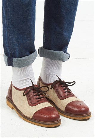 VINTAGE BROWN LEATHER BROGUES SHOES