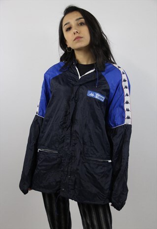 VINTAGE KAPPA PATTERNED LIGHT RAIN JACKET