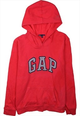 Vintage 90's Gap Hoodie Spellout Red Large