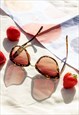 TORTOISE SHELL SUPERSIZE CAT EYE SUNGLASSES