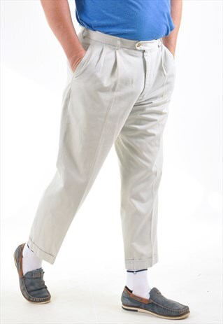 VINTAGE 90'S ST.MICHAEL TROUSERS IN BEIGE