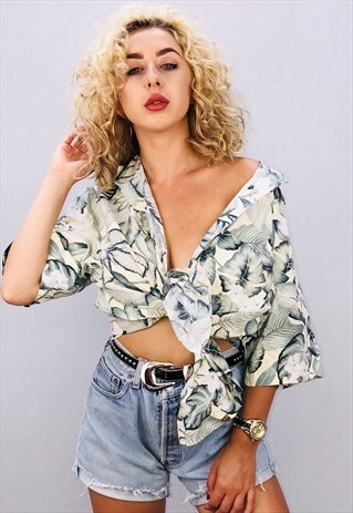 VINTAGE UNISEX HAWAIIAN OVERSIZED PATTERN SHIRT