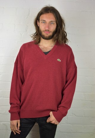 VINTAGE 90'S LACOSTE V-NECK JUMPER