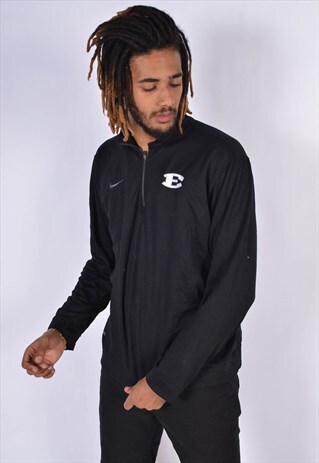 VINTAGE NIKE 1/4 ZIP SWEATSHIRT BLACK