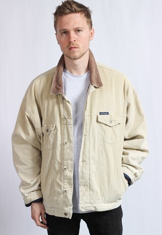 VINTAGE CORDUROY BLANKET LINED JACKET