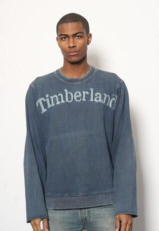 VINTAGE TIMBERLAND LOGO SWEATSHIRT BLUE