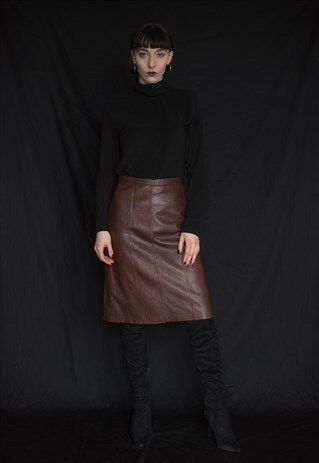 VINTAGE LEATHER SKIRT