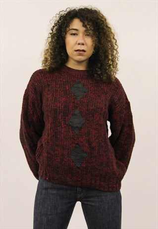 VINTAGE 1980S RED JUMPER