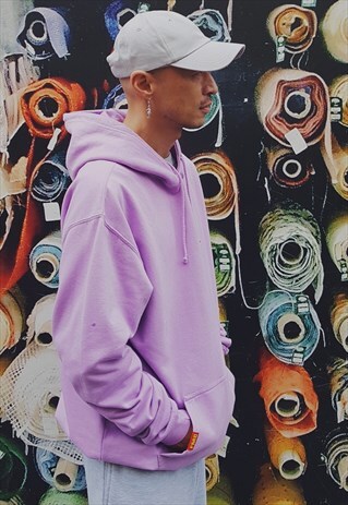 FMC PLAIN OVERSIZED HOODIE LILAC