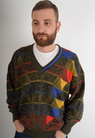 VINTAGE CARLO COLUCCI JUMPER MADE IN W-GERMANY 80'S (2088)