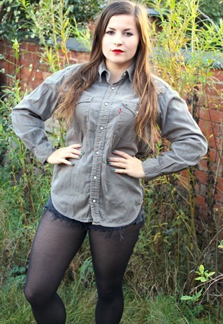 VINTAGE LEVIS CAMO SHIRT POP - MEDIUM - LEVI'S FESTIVAL