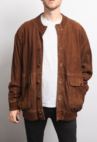 VINTAGE SUEDE BOMBER JACKET