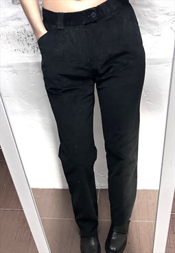 Black Velvet Classy Straight long Trousers - M