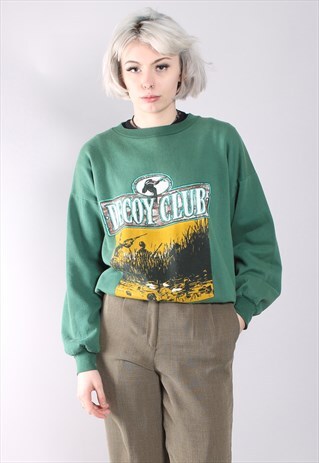 VINTAGE HUNTING PRINT USA SWEATSHIRT