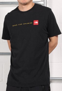 Vintage The North Face T-Shirt in Black Crewneck Tee Large