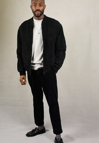 VINTAGE / SUEDE / BOMBER JACKET