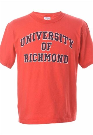 1990S UNIVERSITY OF RICHMOND PRINTED T-SHIRT - M
