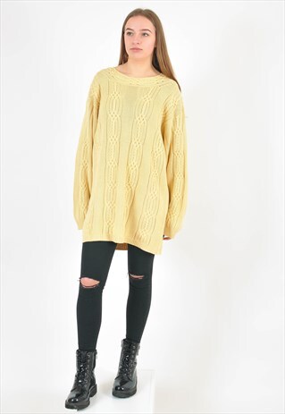 VINTAGE 90'S YELLOW JUMPER