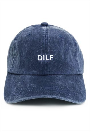 DAD BRAND CAP DILF - PREMIUM BASEBALL CAP - BLUE