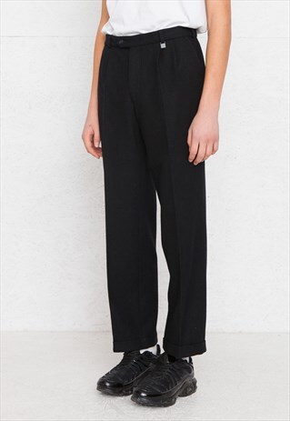 VINTAGE BLACK HOLZL TROUSERS BOTTOMS