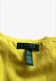 VINTAGE WOMEN'S RALPH LAUREN YELLOW RUFFLE TEA DRESS