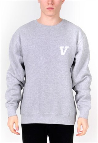 GREY V (WHITE) SWEATSHIRT