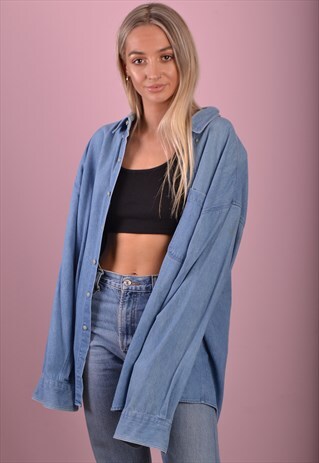 BLUE RALPH LAUREN DENIM CHAPS SHIRT GRL3086