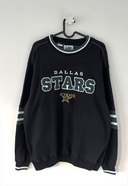 Vintage Lee Dallas stars NHL black sweatshirt medium 