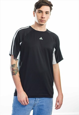 VINTAGE ADIDAS LOGO T-SHIRT 90S M 5.5