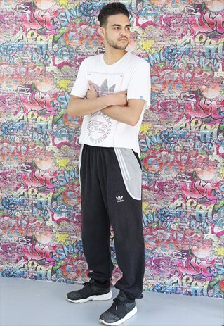 VINTAGE ADIDAS TRACKSUIT BOTTOMS/ PANTS BRANDED SPORTSWEAR