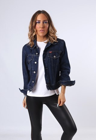 DENIM JACKET BIG STAR FITTED VINTAGE UK 10 - 12 (DBD)