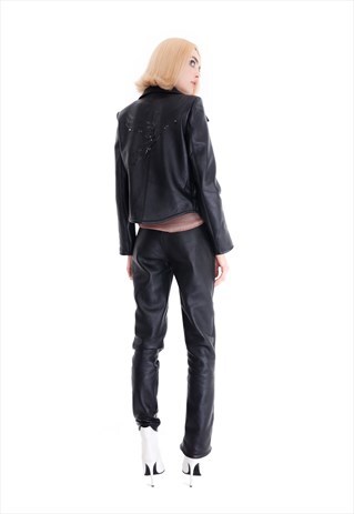 BLACK LEATHER JACKET