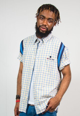 VINTAGE TOMMY HILFIGER JEANS CHECK SHIRT